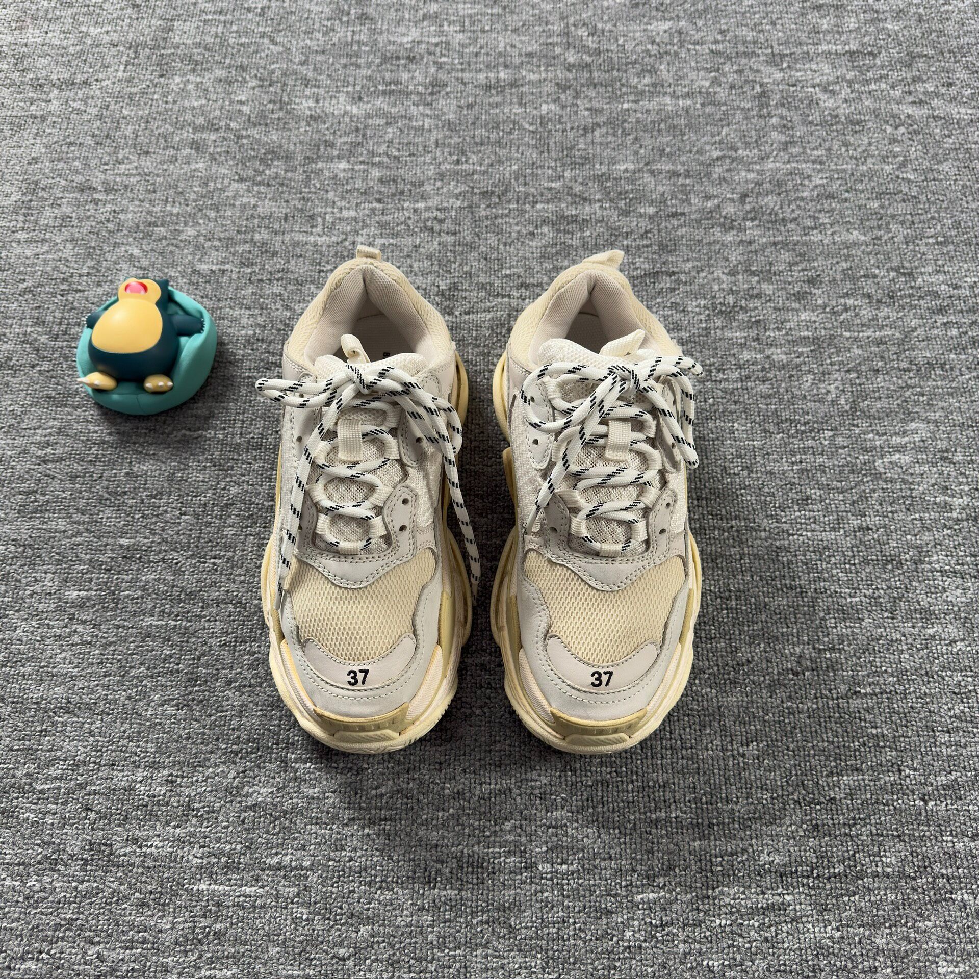 Balenciaga Triple S White Dad Shoes — front