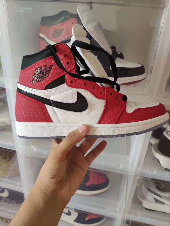 JORDAN1蜘蛛侠原鞋无盒保真懂的来配盒鉴定