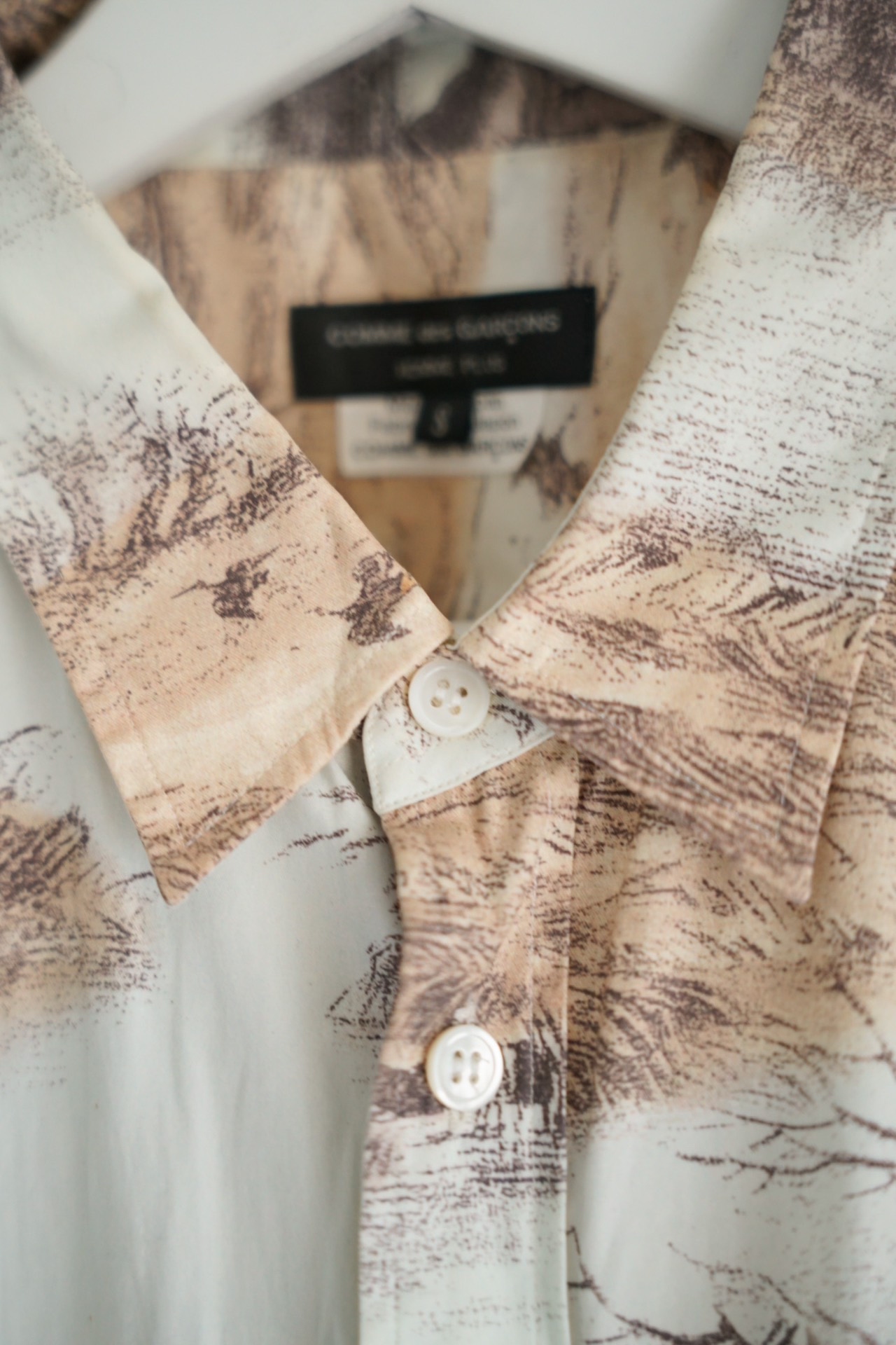 Comme des Garcons 16SS Oil Print Shirt — back