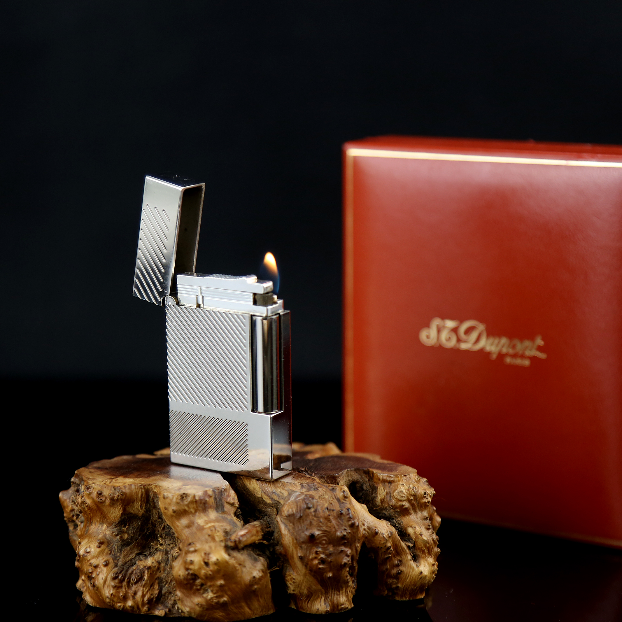 [95新]法国dupont都彭l2 系列纯正朗声气体打火机