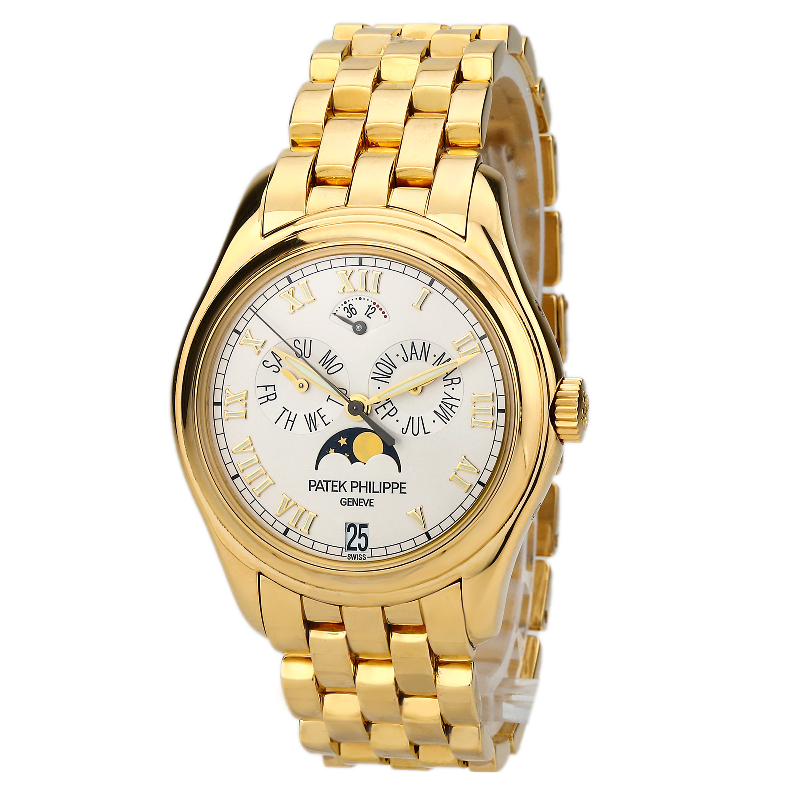 [9.5新]百达翡丽5036复杂功能计时系列全黄金自动机械男表