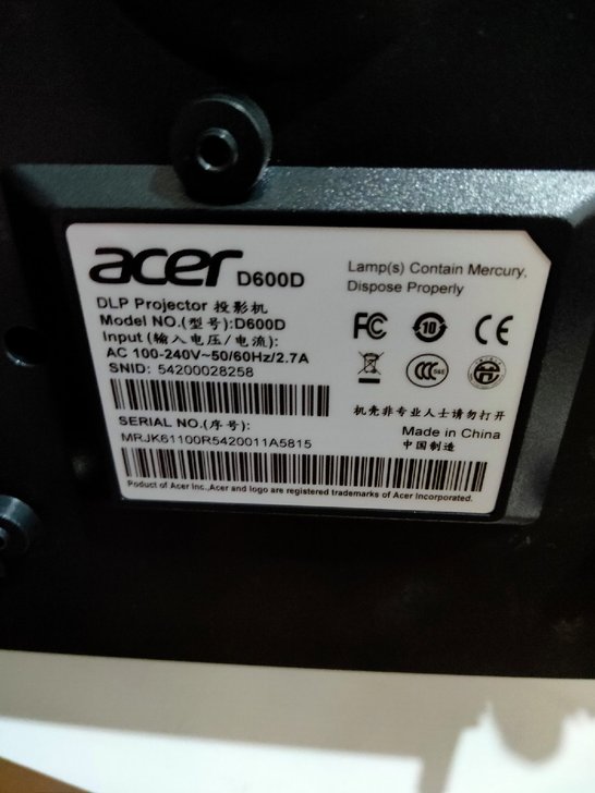 ACERD600D投影机
