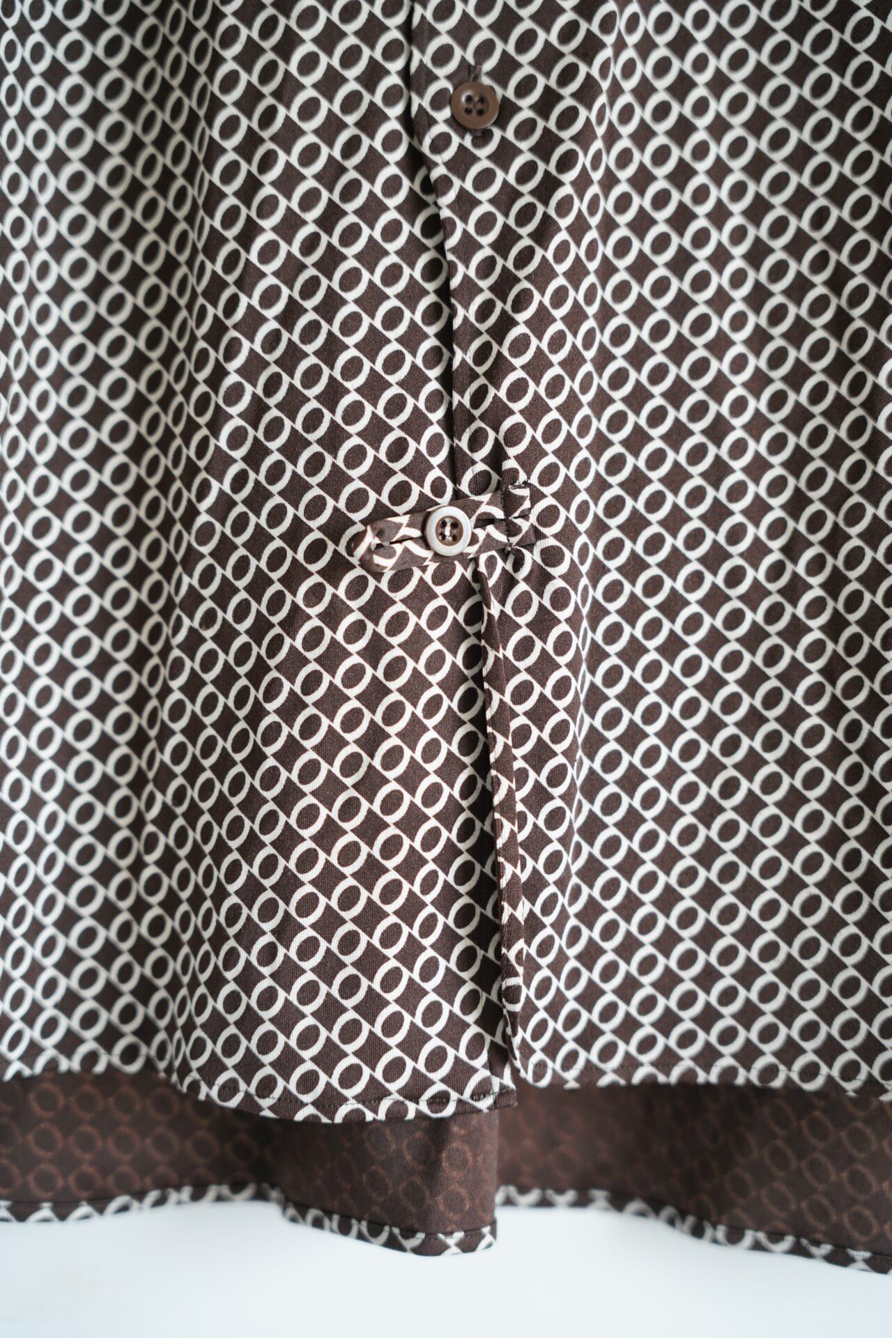 Yohji Yamamoto 10AW Circle Print Shirt — detail
