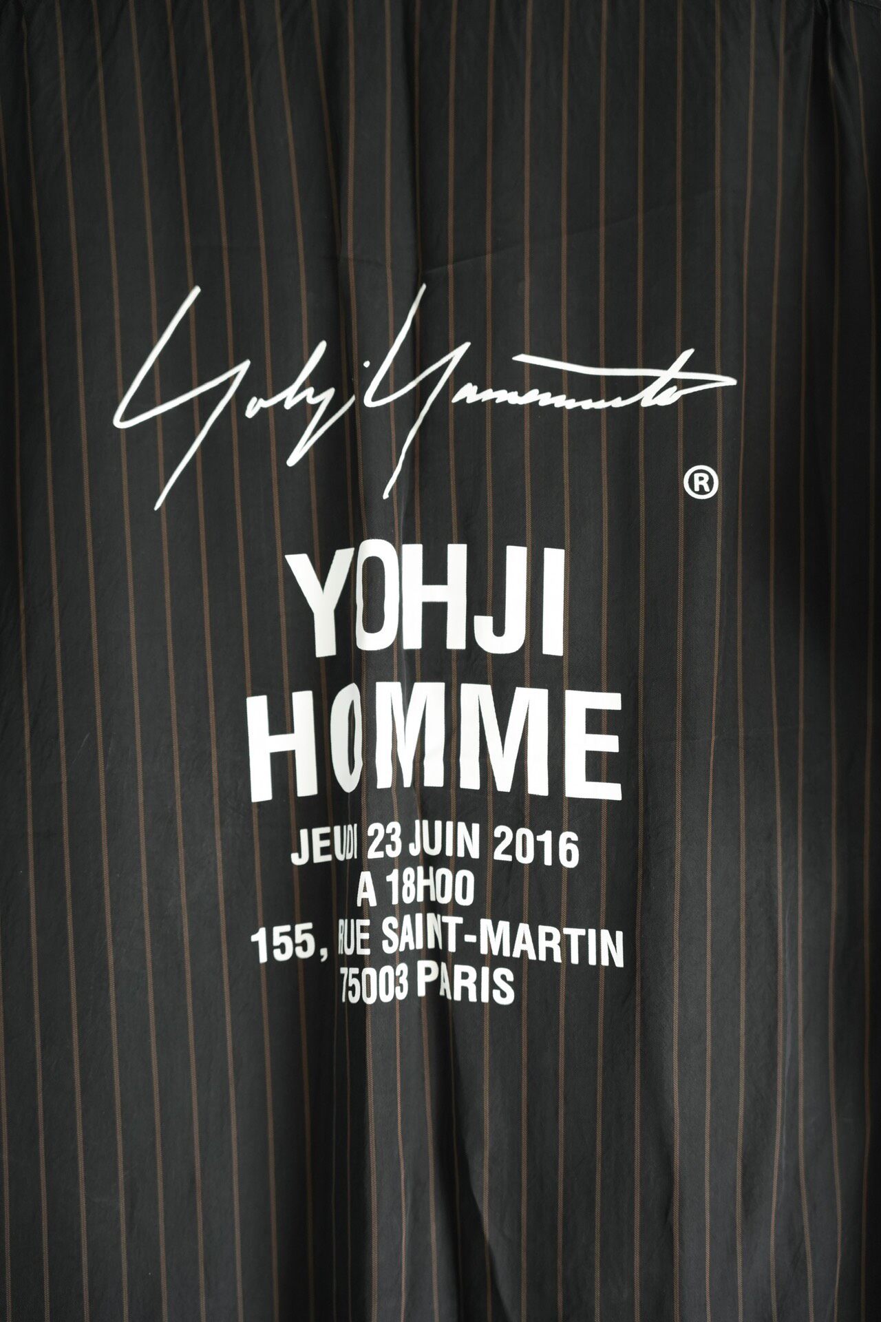 Yohji Yamamoto 18SS Stripe Shirt — detail
