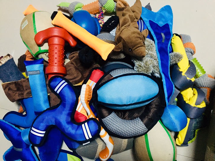 中大型犬玩具橡胶玩具牛津布金毛阿拉斯加发声玩具