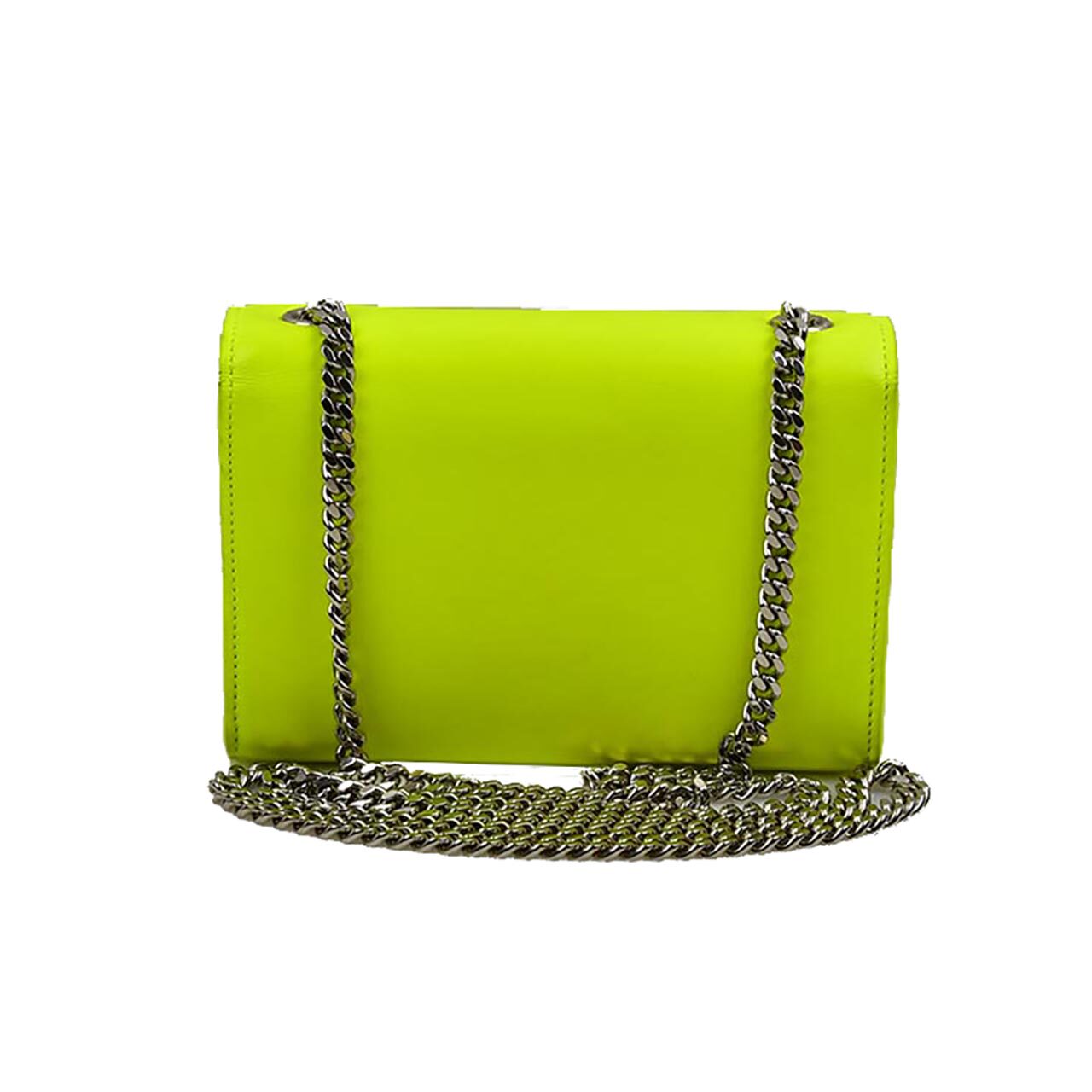 [二手9.0新]圣罗兰ysl女士全皮翻盖链条斜挎包zsy0037