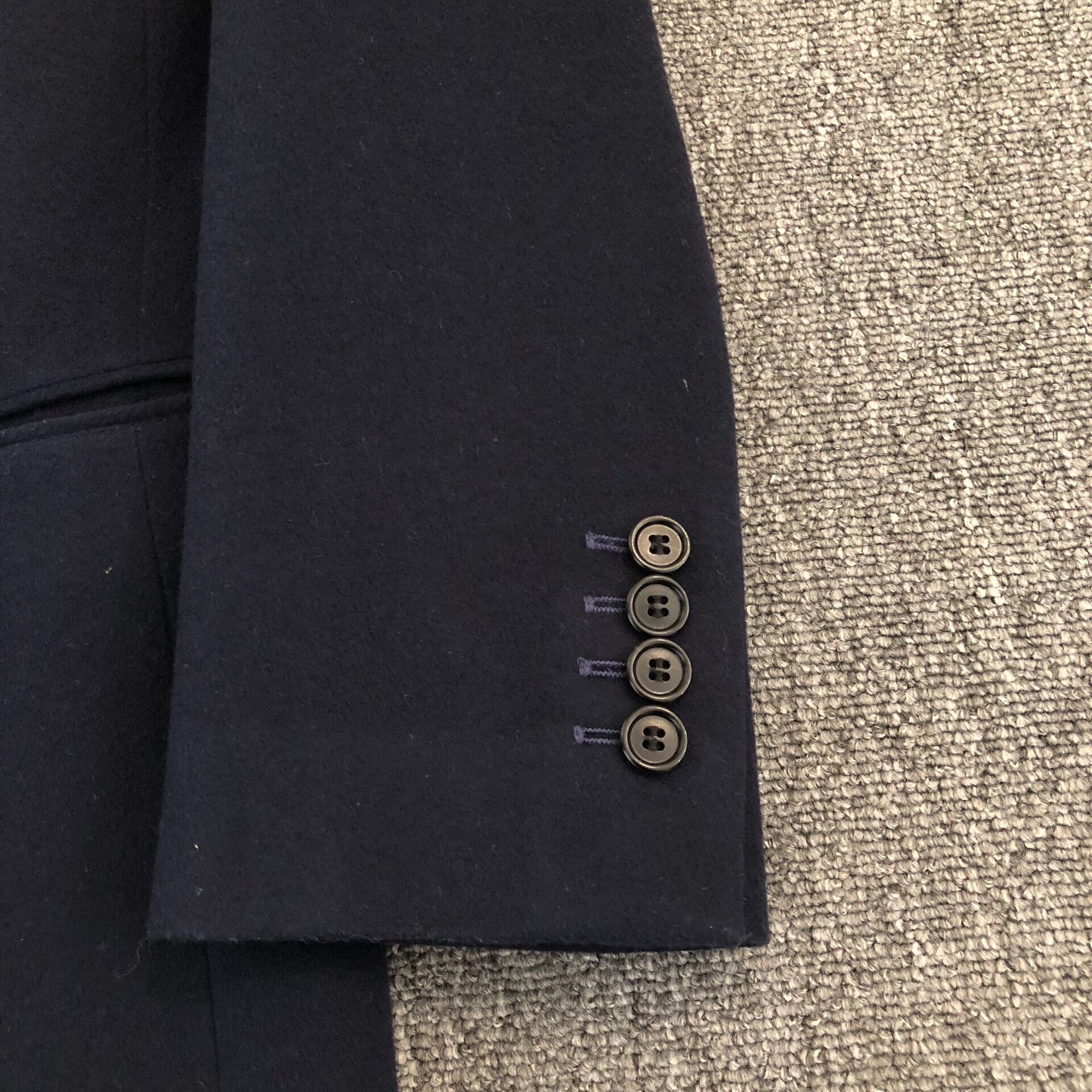 Dior Homme 18FW Blue Wool Coat — front