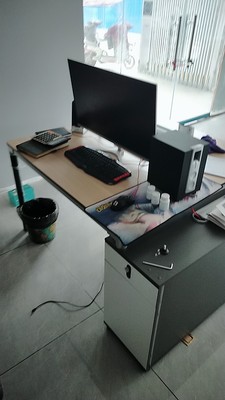 ework办公桌椅组合简约现代办公室工作位2/4/6人位电脑桌办公家具