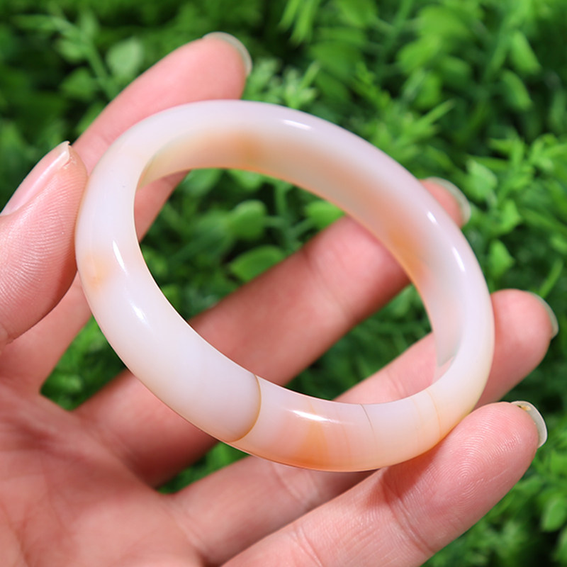 35克】天然俏色缠丝玛瑙手镯 内径61.6mm