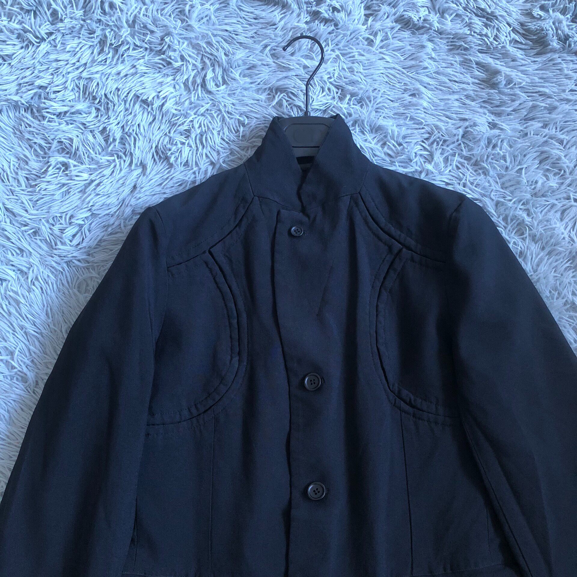Comme des Garcons Black Structured Blazer — front