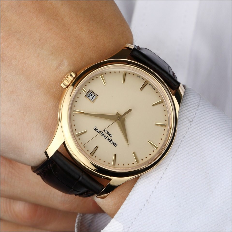 [9.5新]15年双p百达翡丽5227j-001将官盖古典表系列自动机械男表