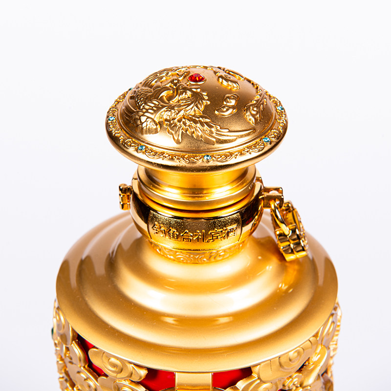 钓鱼台礼宾酒凤樽珍藏级53度 500ml*1酱香型白酒 礼盒装