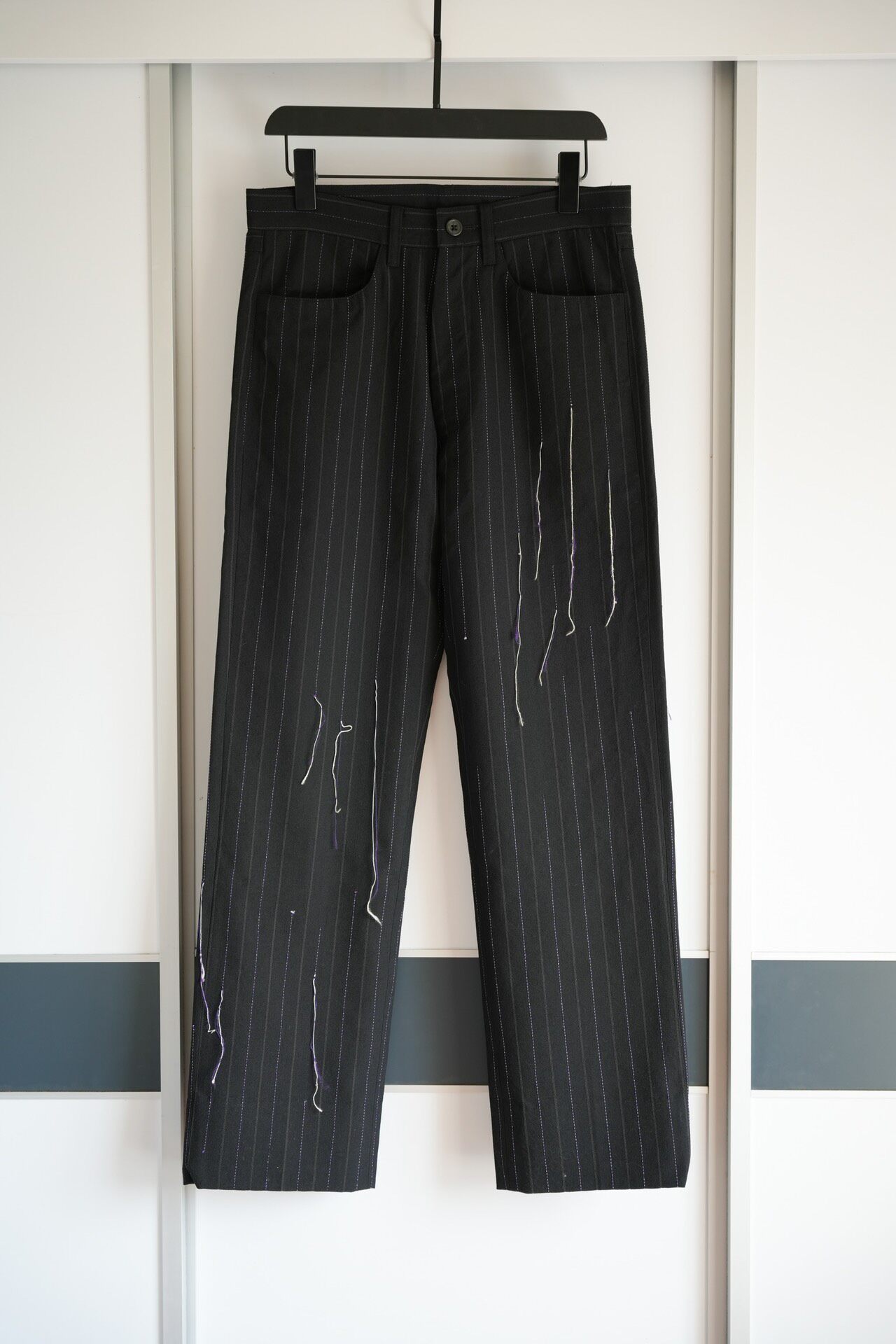 Yohji Yamamoto 03AW Broken Pinstriped Trousers