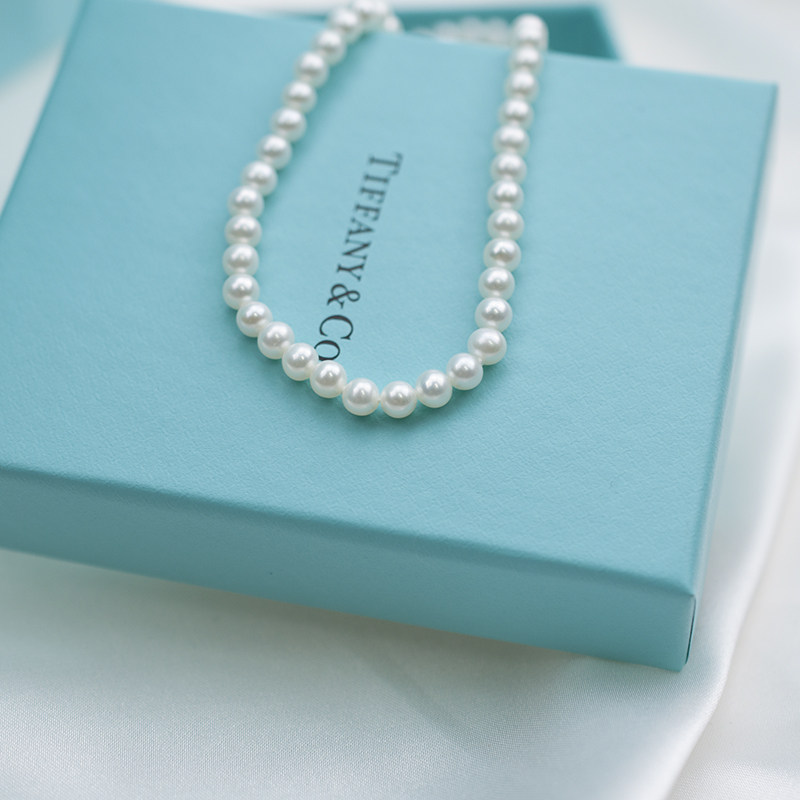 [9.9新]未使用tiffany/蒂芙尼 珍珠项链
