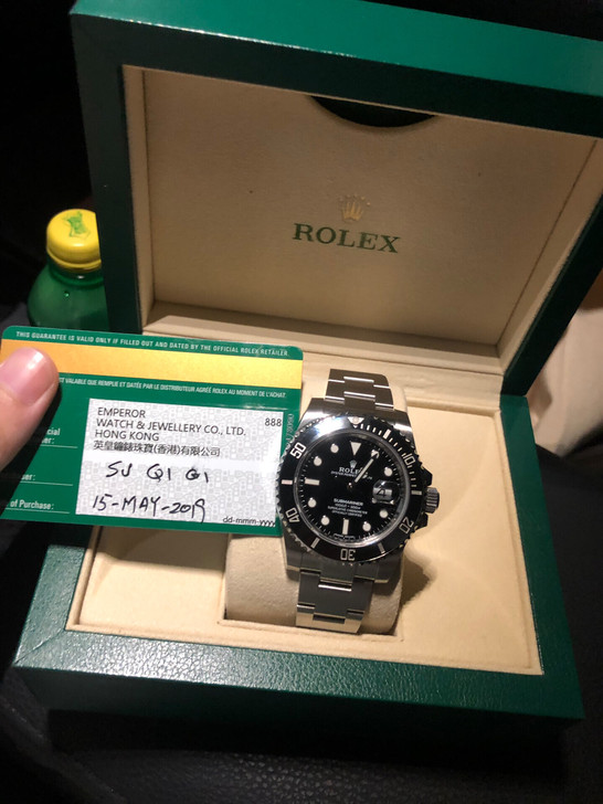 劳力士ROLEX116610黑水鬼19年5月卡全新全套