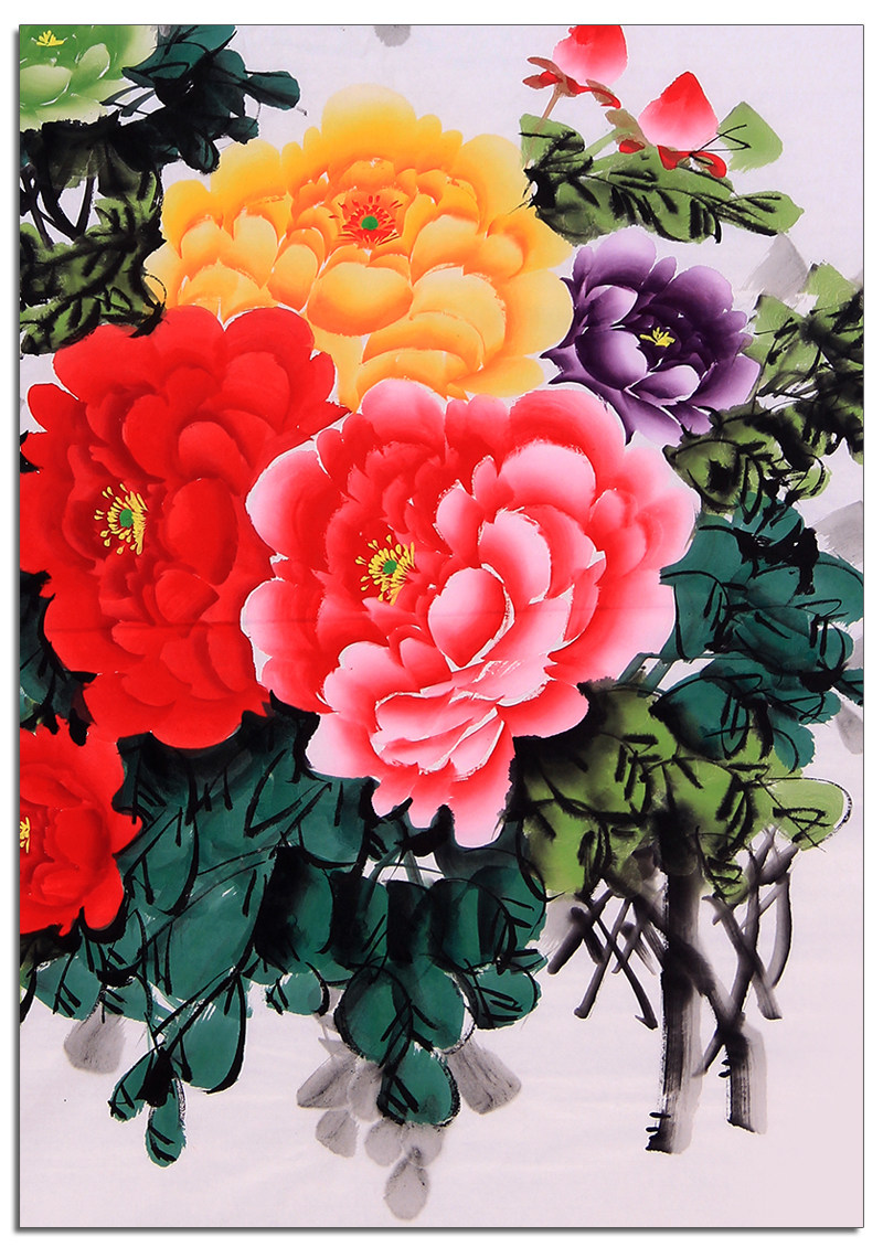 段莲军 牡丹四尺写意【国色天香】保真 支持定制