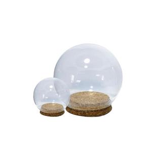 玻璃球diy空心工艺品摆件防尘罩子透明展示罩水晶球罩圆球形