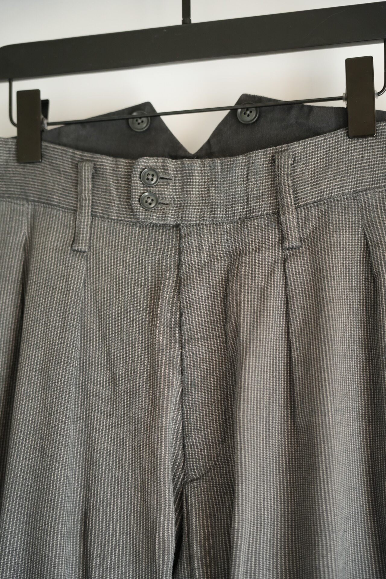 Yohji Yamamoto 11ss Gray Striped Trousers — back