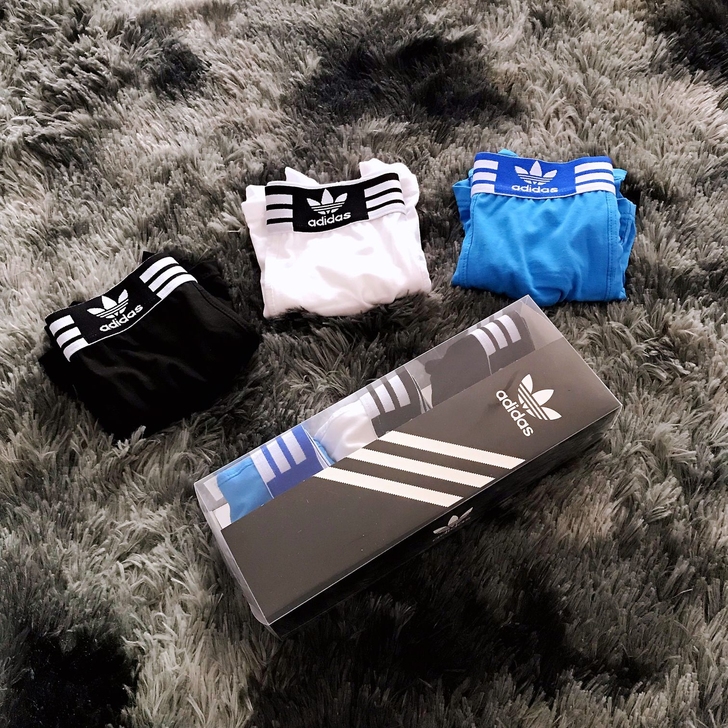 【3条装45包邮】阿迪达斯Adidas男士平角裤棉短裤四角