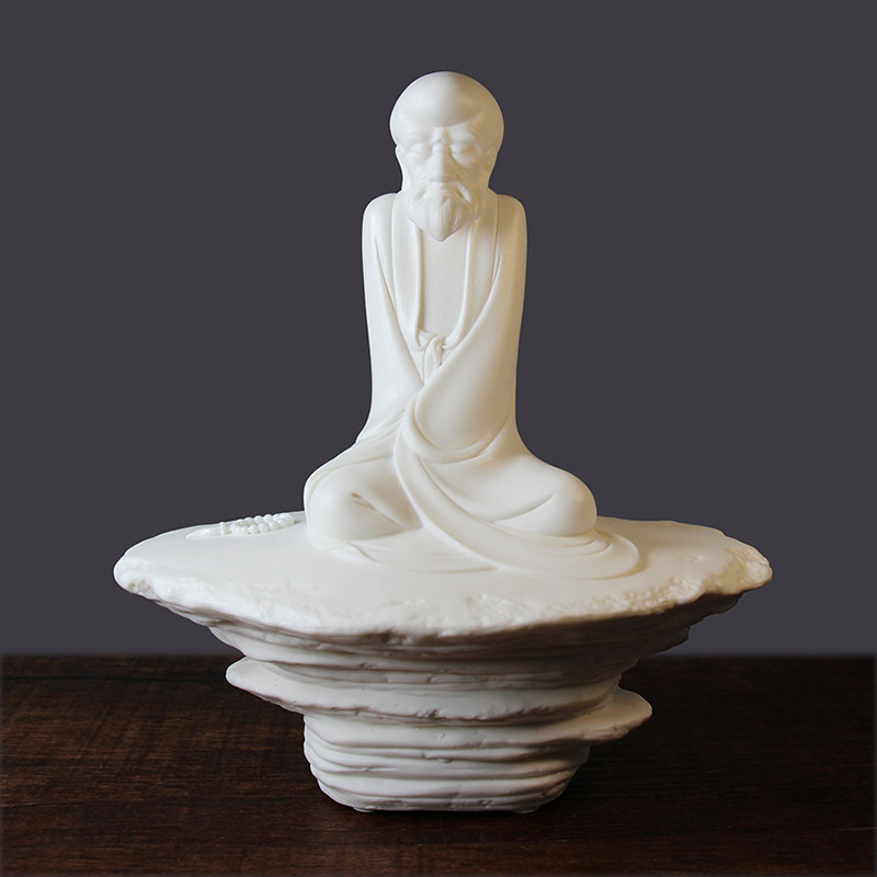 【拍下即减10%】郑清海《禅》雕塑艺术品摆件 白瓷工艺品