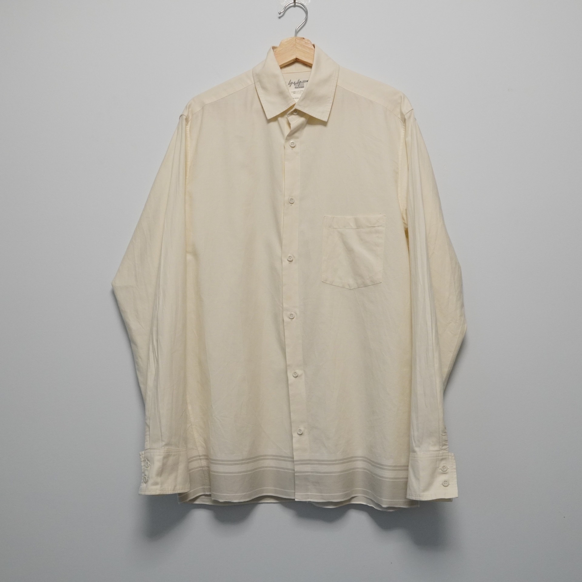 Yohji Yamamoto 2002SS Striped Off-White Shirt