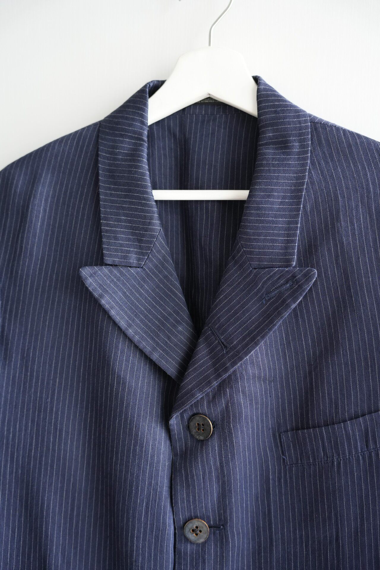 Yohji Yamamoto 05ss Striped Suit Jacket — detail