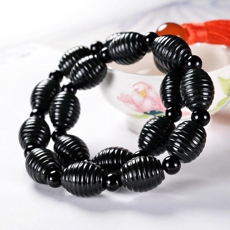 【降价拍】限2件18粒手持 和田玉时来运转手串【量贩清仓】