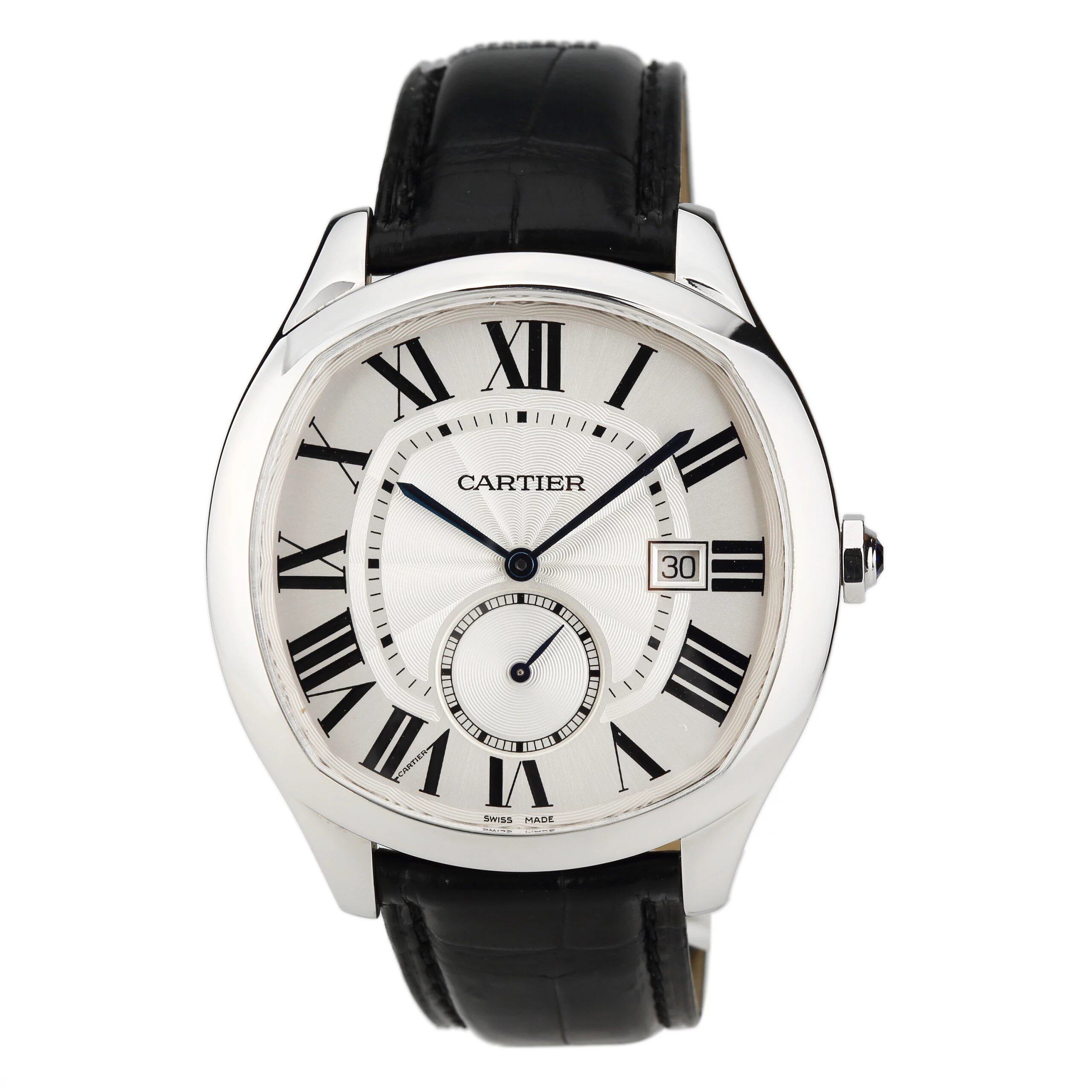 [9.5新]卡地亚drive de cartier系列精钢自动机械男表wsnm0004