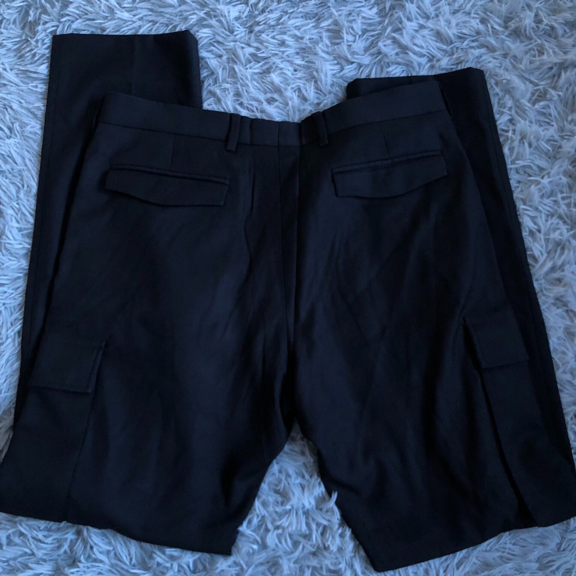 Dior Side Cargo Pocket Wool Pants — back