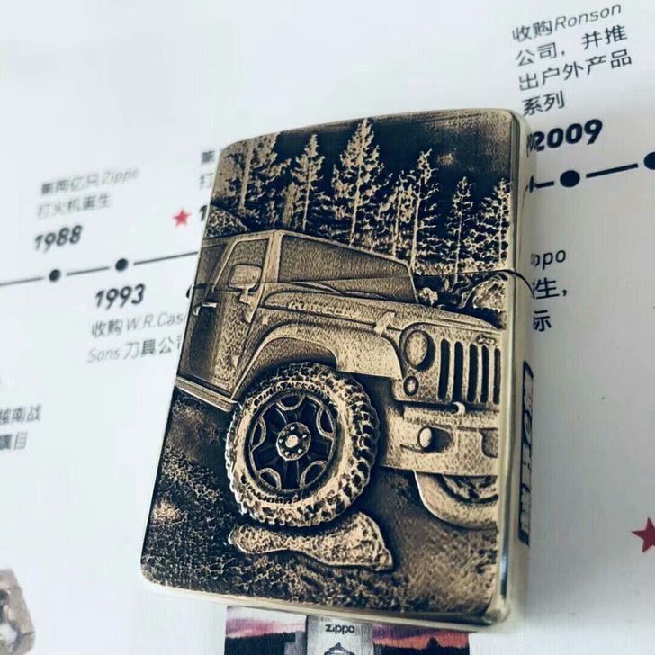 Zippo正品纯铜盔甲