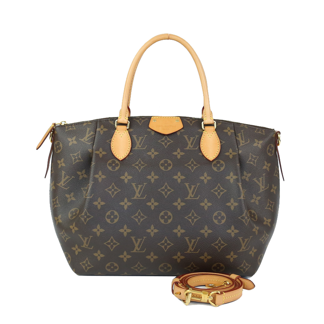 [9.5新]路易威登lv女士turenne中号老花手提单肩包dz288公价15000