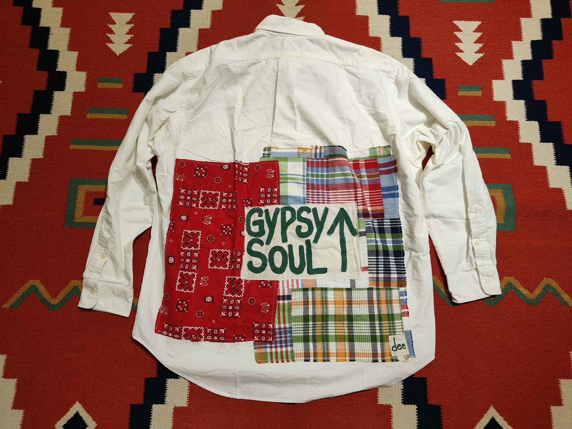 Vintage Ralph Lauren Patchwork Long-Sleeve Shirt
