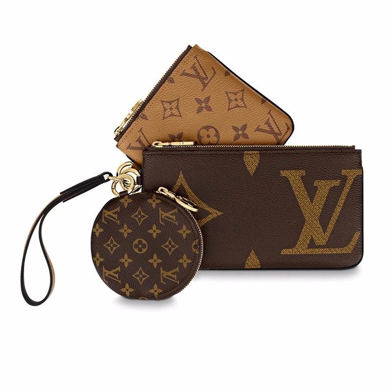 [99新未使用]lv/路易威登trio 可拆卸三合一手拿包 m68756