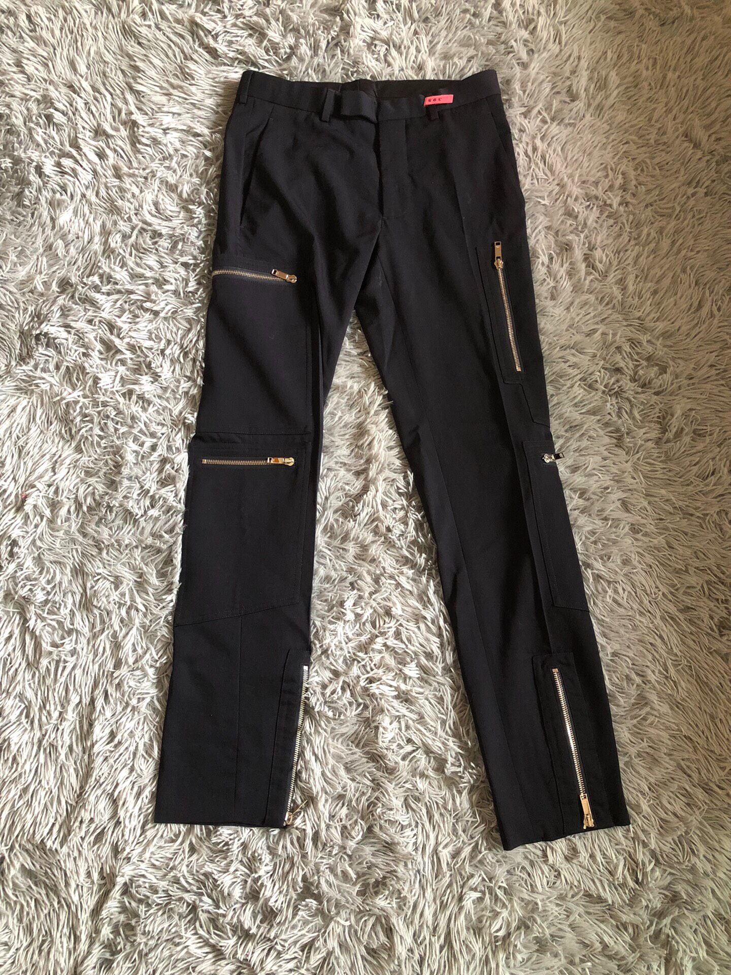 Dior Homme 6 Zip Wool Workwear Pants