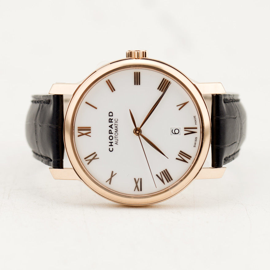 [9.9新]萧邦classic系列18k金自动机械男表lc