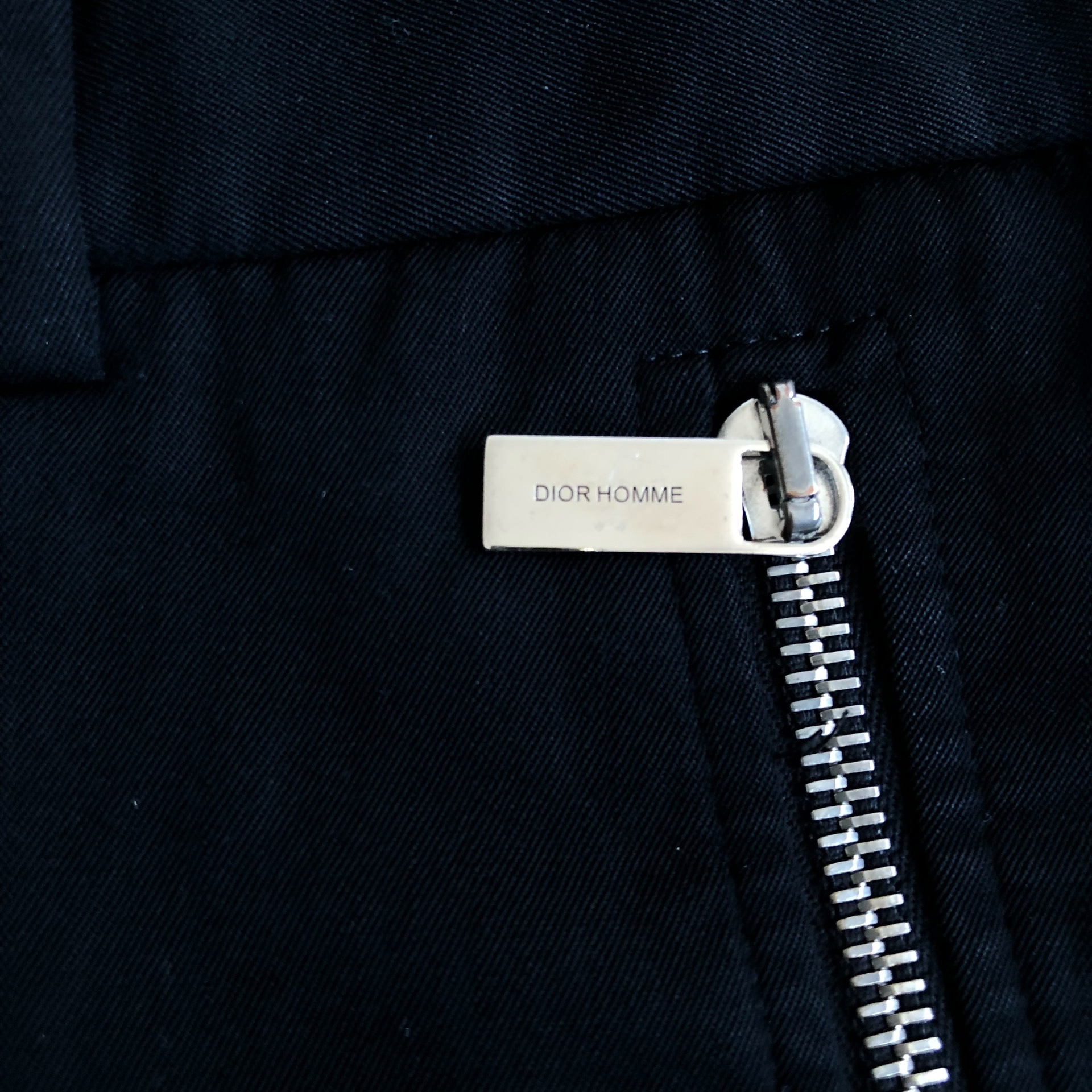 Dior Homme Double Zip Wool Suit Pants — front