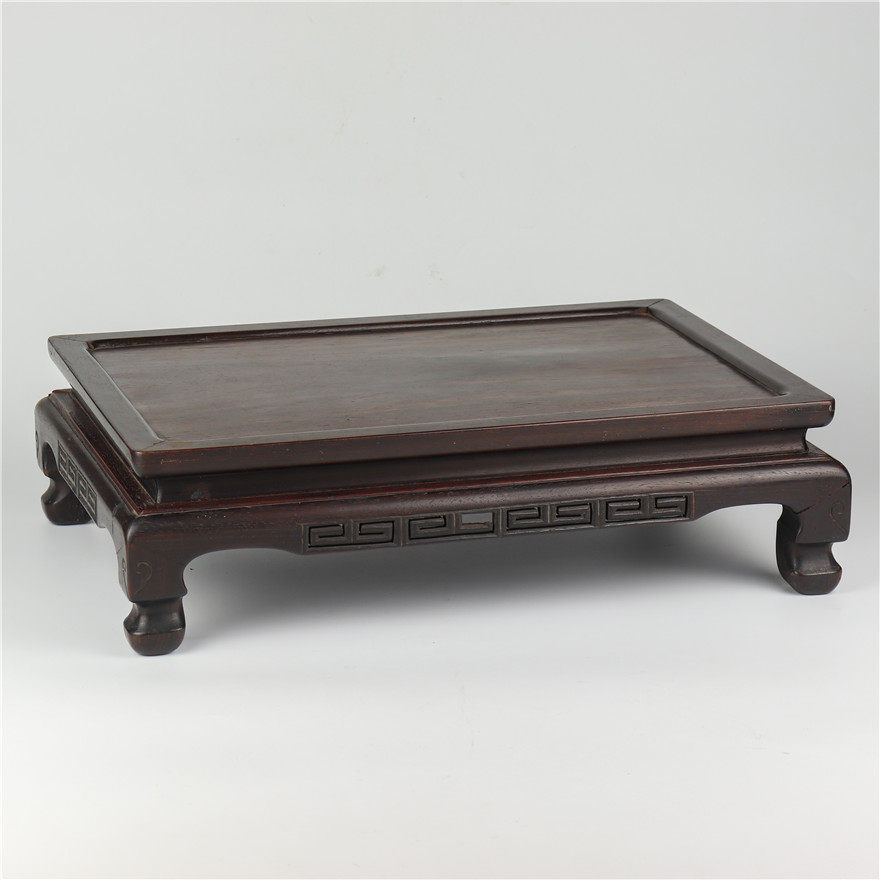 【鬼市淘宝】日本花梨木 回字纹平桌摆台 香几 花几19051604