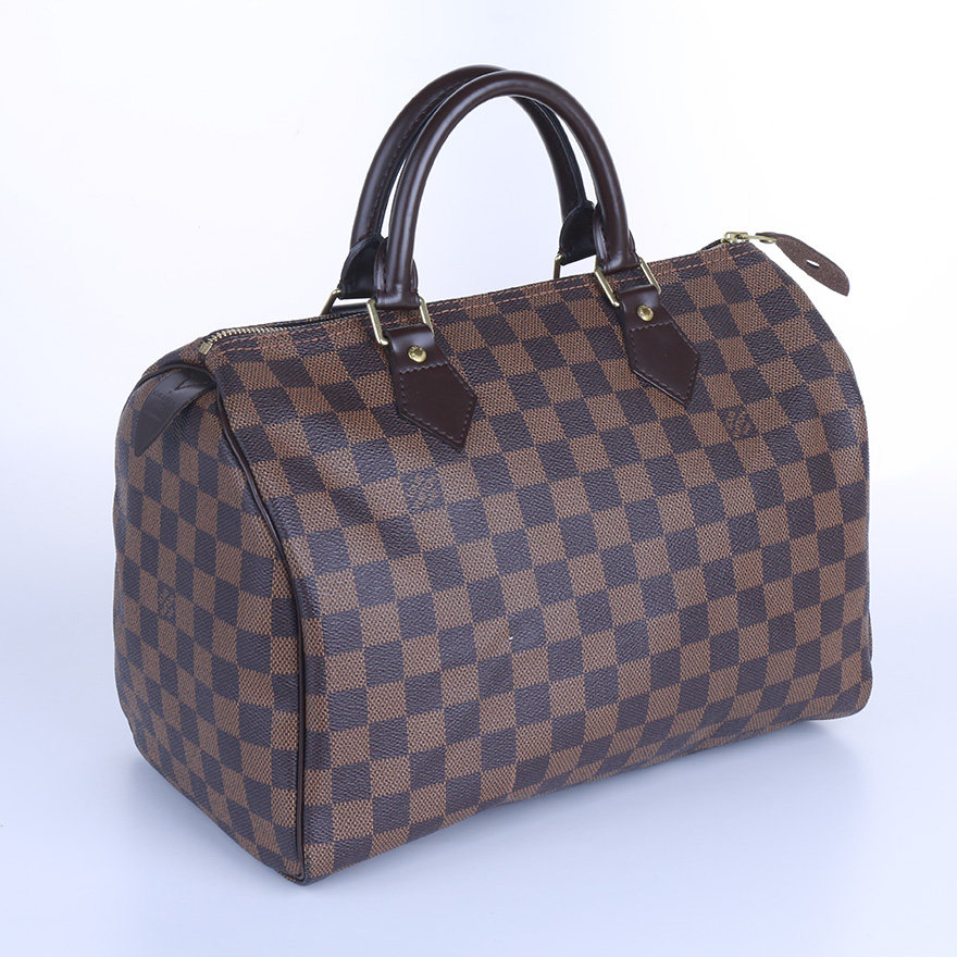 [9.5新]路易威登经典包n41531 lv格子系列speedy 30手提包 16762