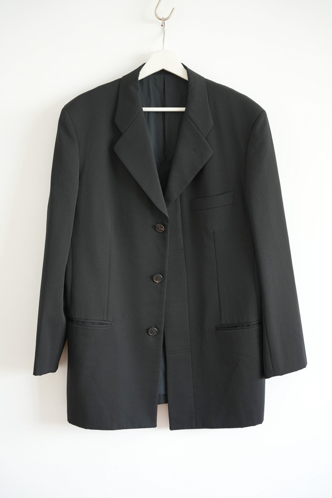 Issey Miyake Men 88AW Hidden Button Wool Suit