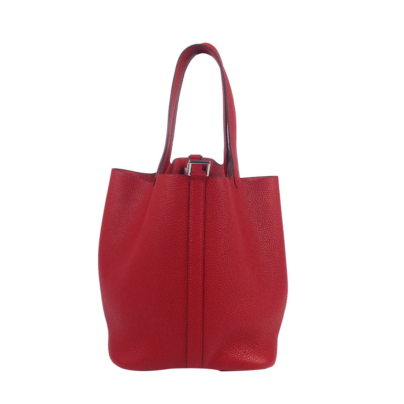 【9.9新】hermes/爱马仕 红色菜篮子22