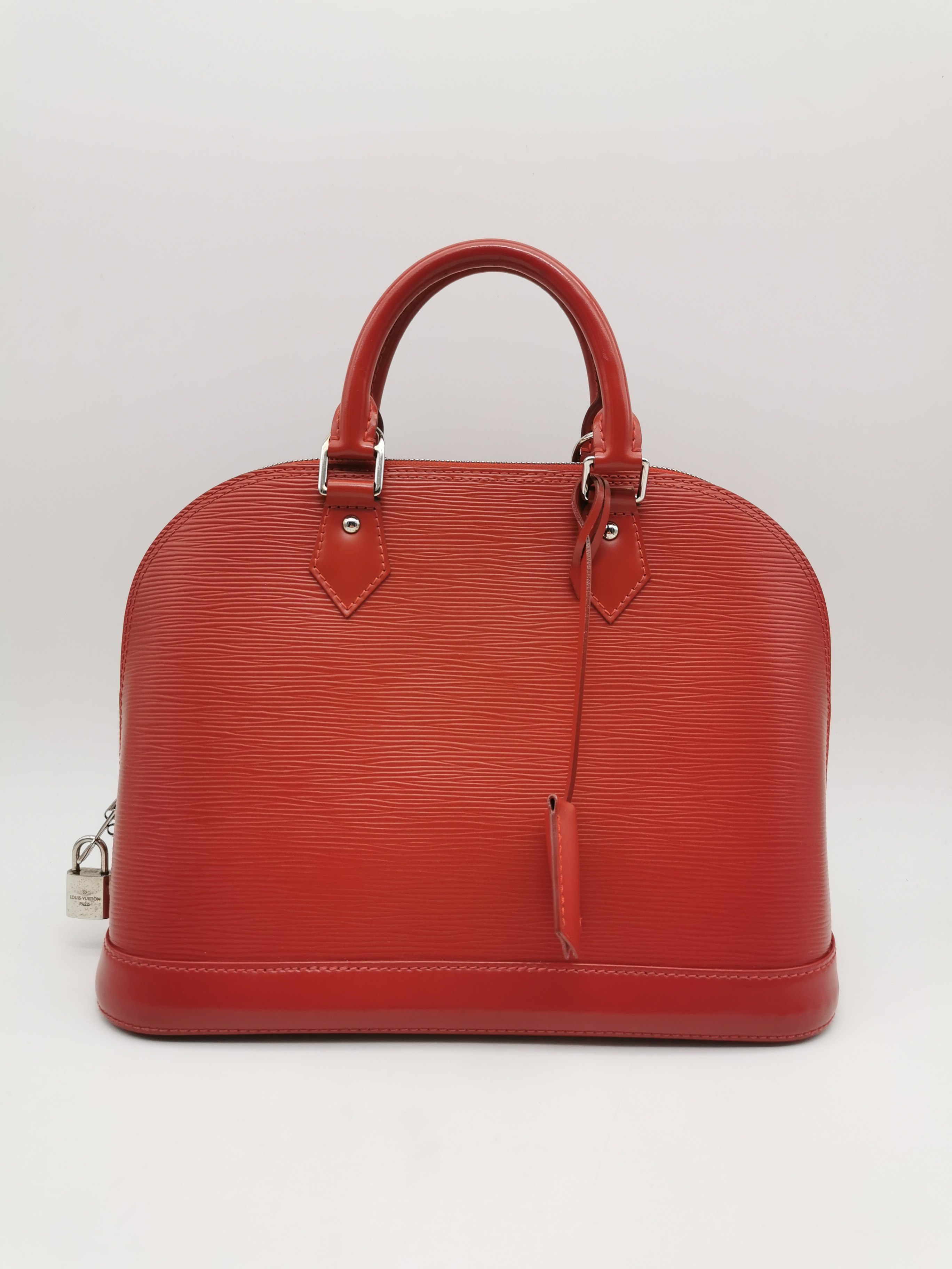 95新 lv路易威登 红色水波纹alma贝壳包 手提包