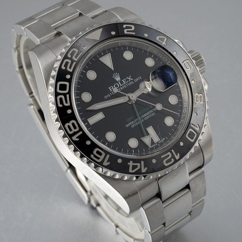 [9.5新拍卖]劳力士格林尼治型ii自动机械男表116710ln