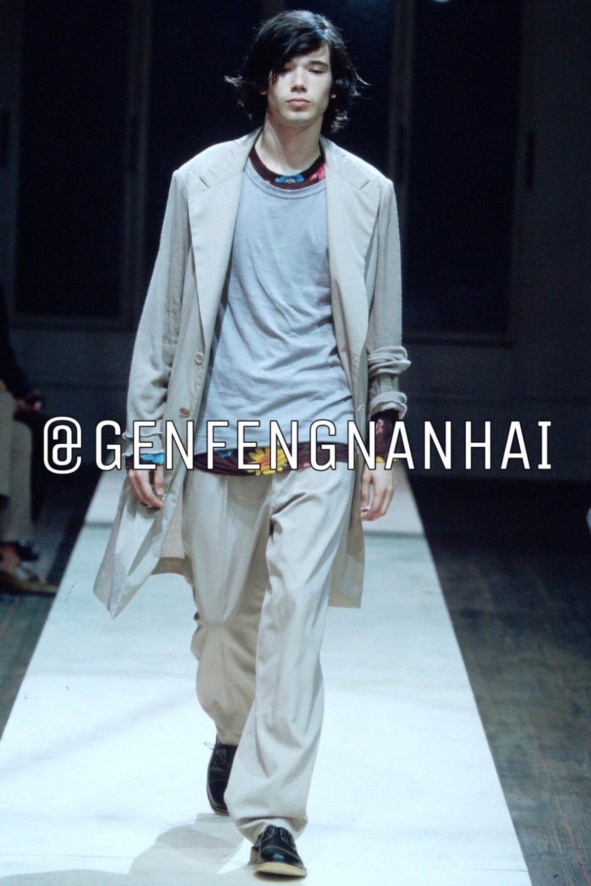 Yohji Yamamoto 02ss Double Sleeve Coat — back
