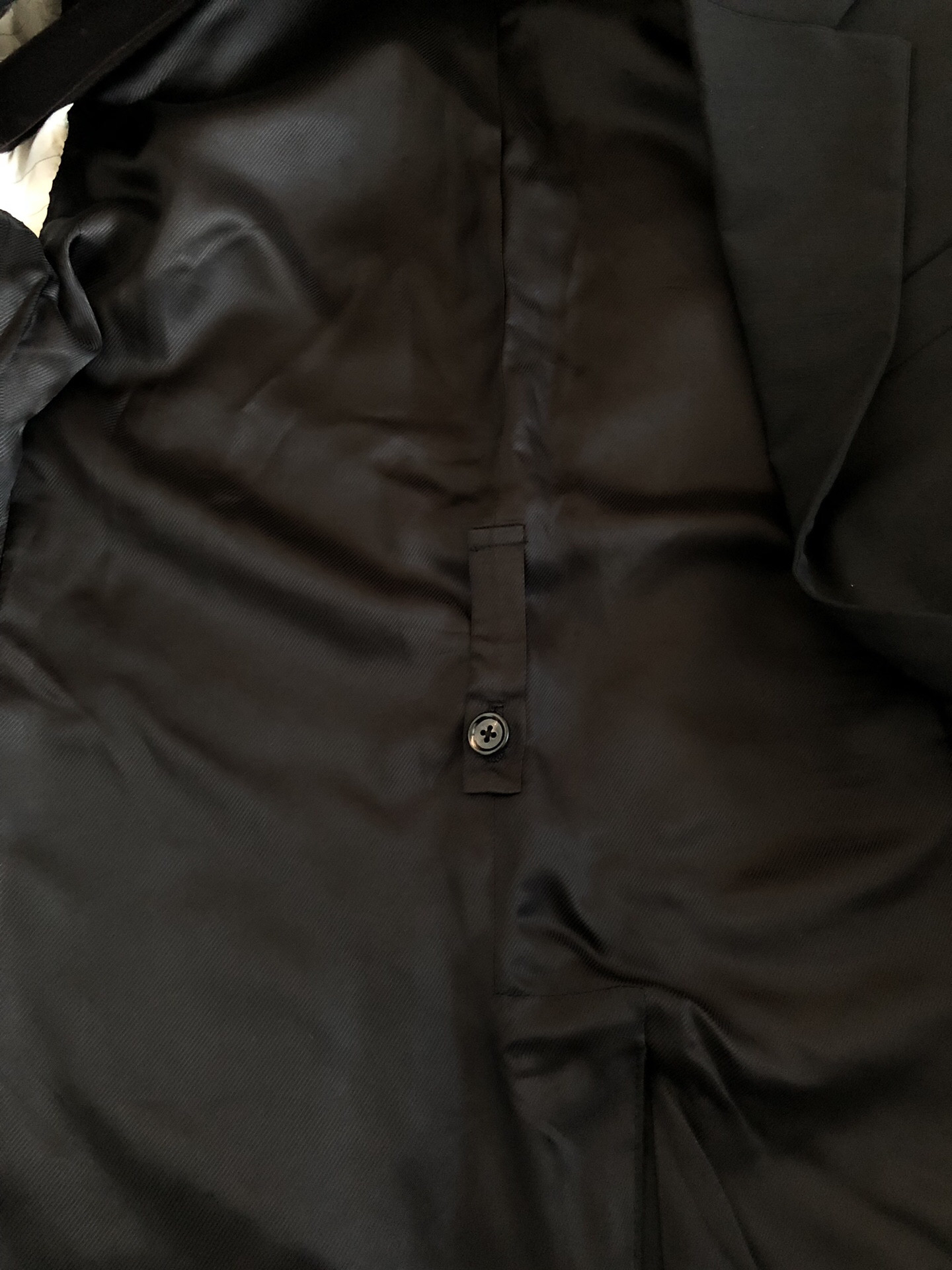 Bottega Veneta Gold Button Wool Blazer — label