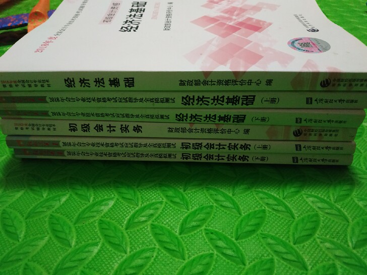 初级会计资格考试教材和应试指南，共6本，20元