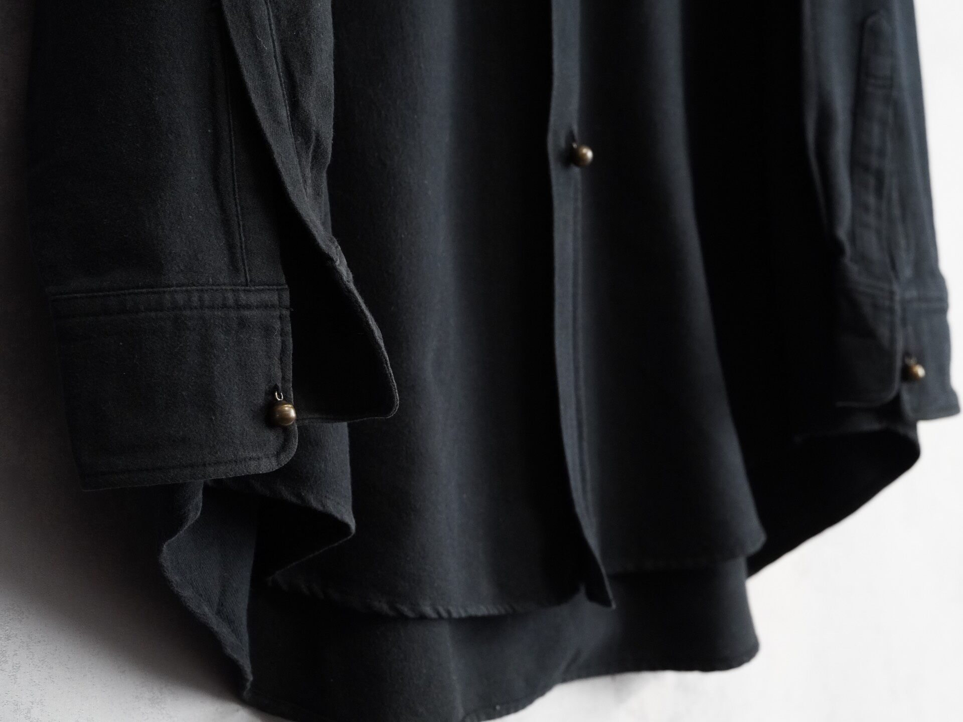 Yohji Yamamoto Y's Men Black Shirt — detail