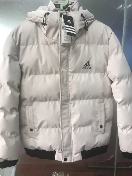 正品包退，Adidas阿迪达斯三叶草羽绒棉服冬季男女同款休闲