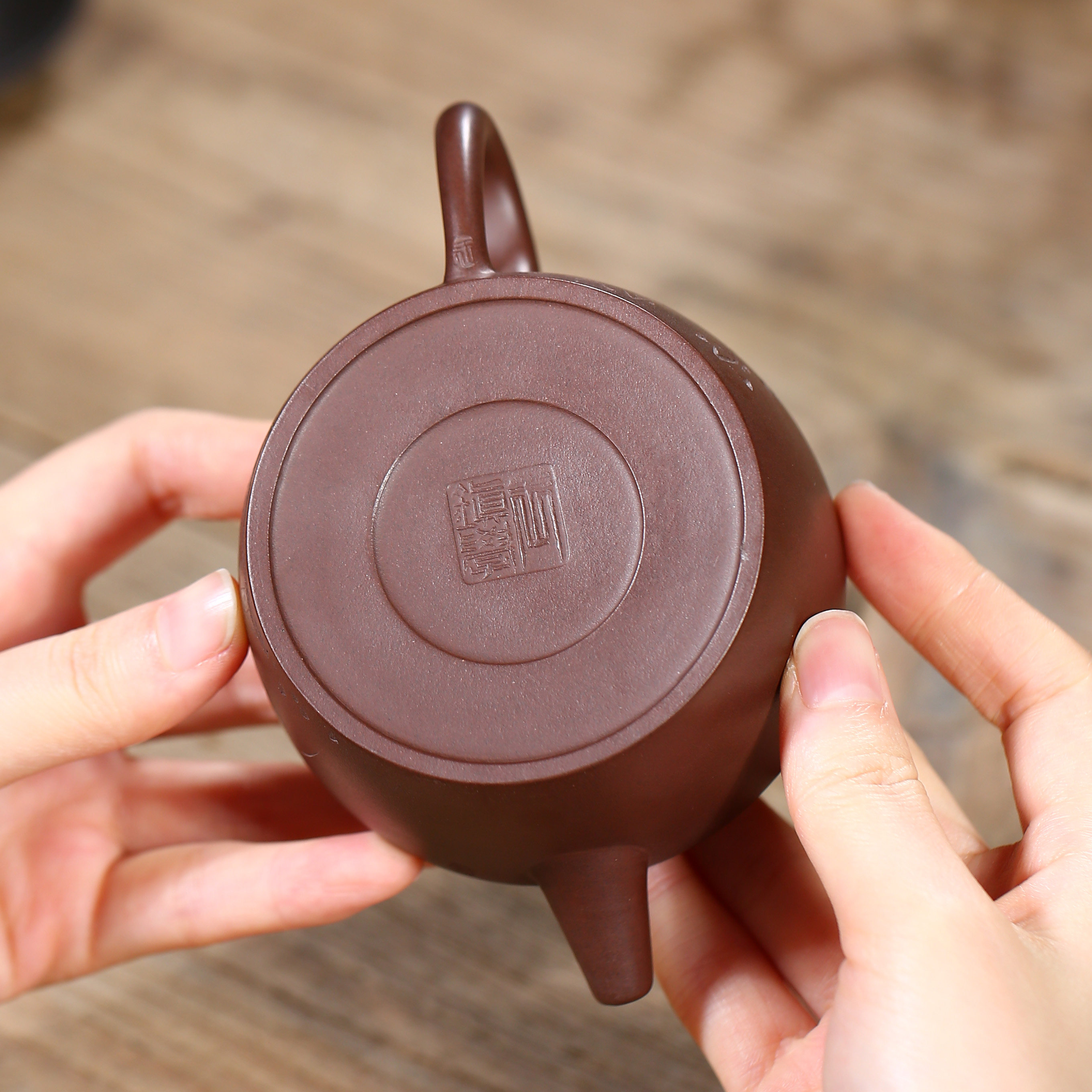 国工王老师 全手工 独钓 原矿紫泥 200cc 名家紫砂壶 附持壶照