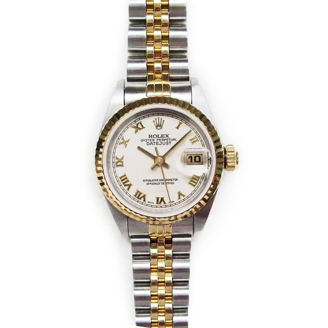 无保留价【9.5新】劳力士日志型自动机械女表69173