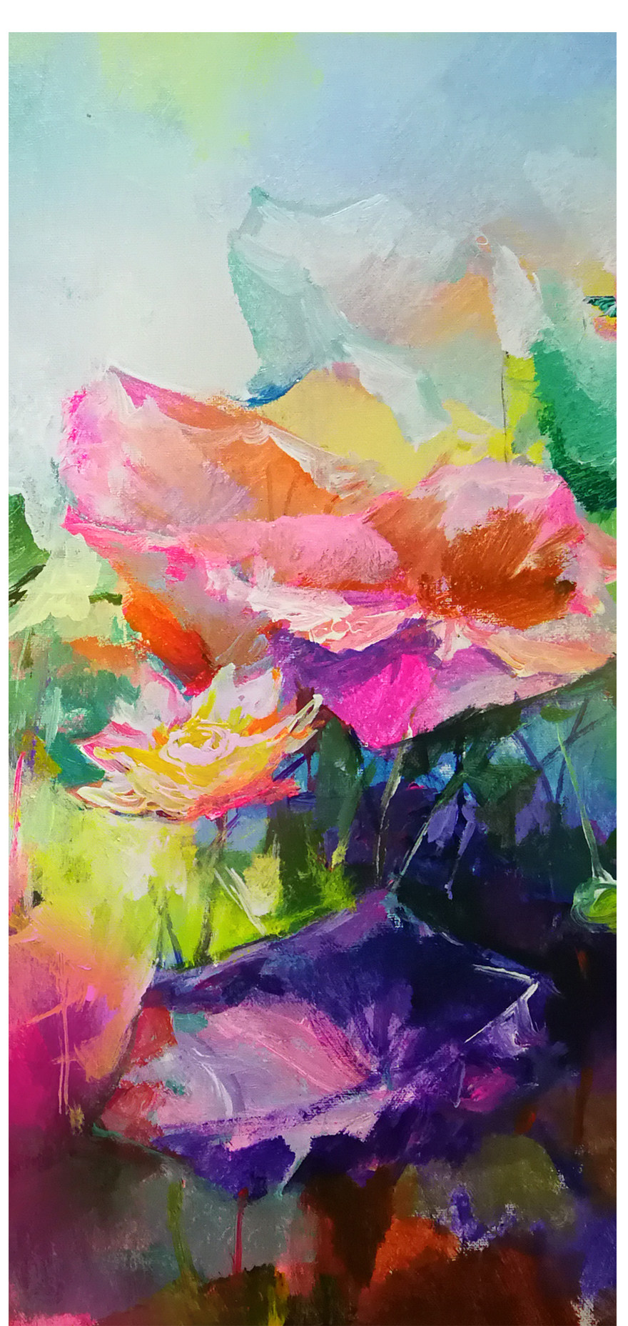 广西艺术学院 罗佳欣《清露》布面油画 原创精品